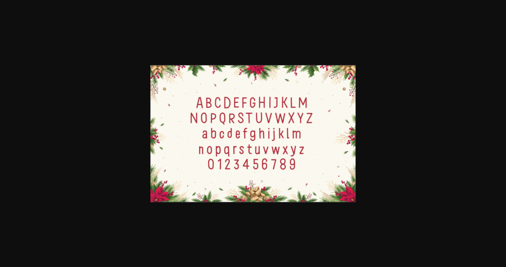 Christmas Holiday Font Poster 4