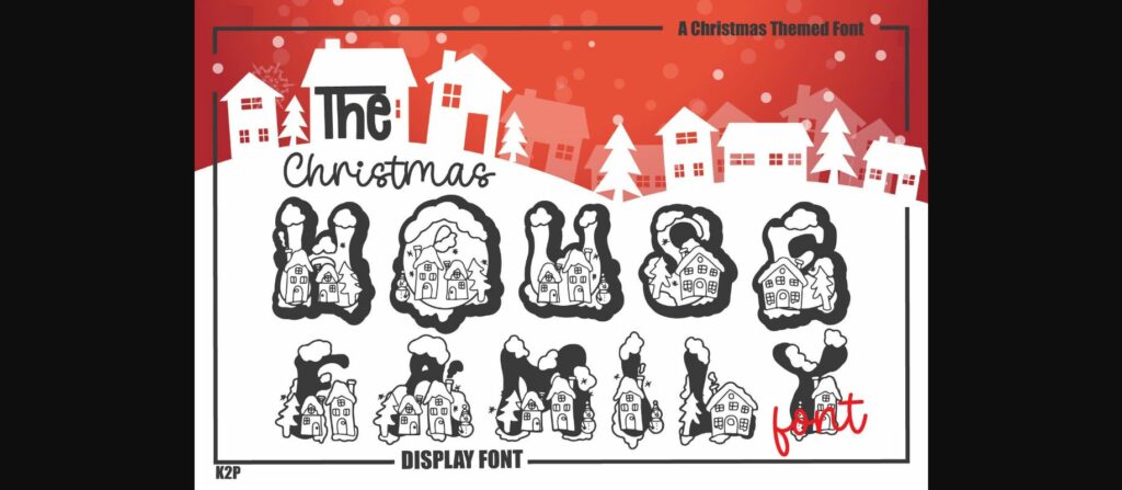 Christmas House Font Poster 3