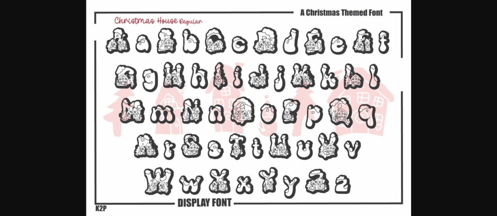 Christmas House Font Poster 5