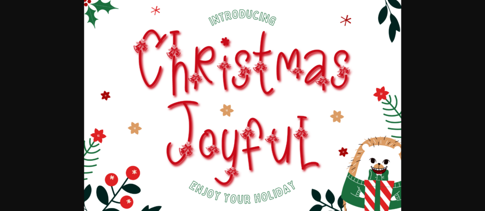 Christmas Joyful Font Poster 3