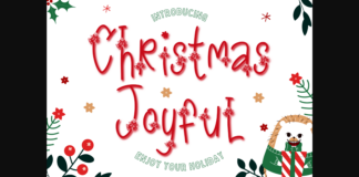 Christmas Joyful Font Poster 1