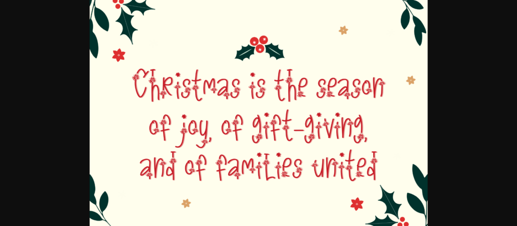 Christmas Joyful Font Poster 6