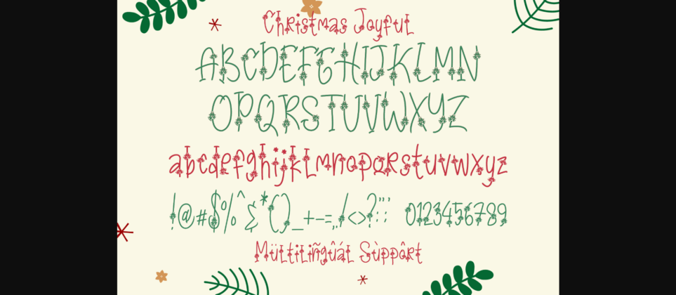 Christmas Joyful Font Poster 11