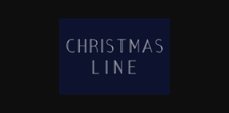 Christmas Line Font Poster 1