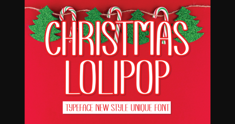 Christmas Lolipop Font Poster 3