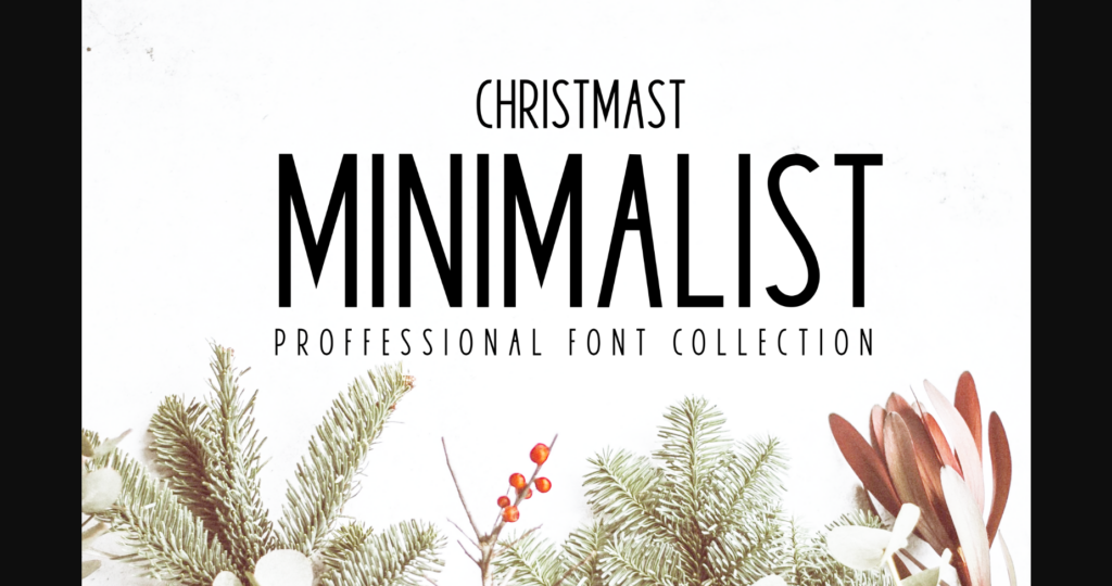 Christmas MInimalist Font Poster 3