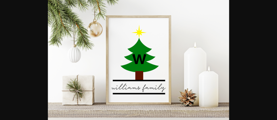 Christmas Monogram Font Poster 7