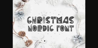 Christmas Nordic Font Poster 1