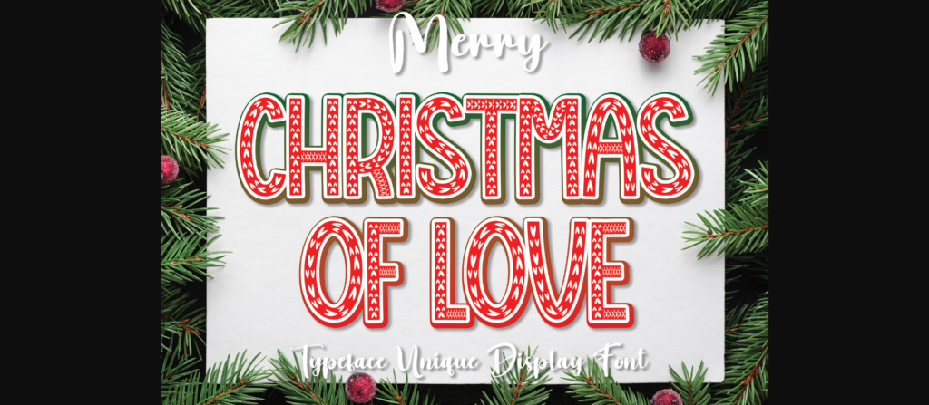 Christmas of Love Font Poster 1