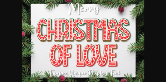 Christmas of Love Font Poster 1