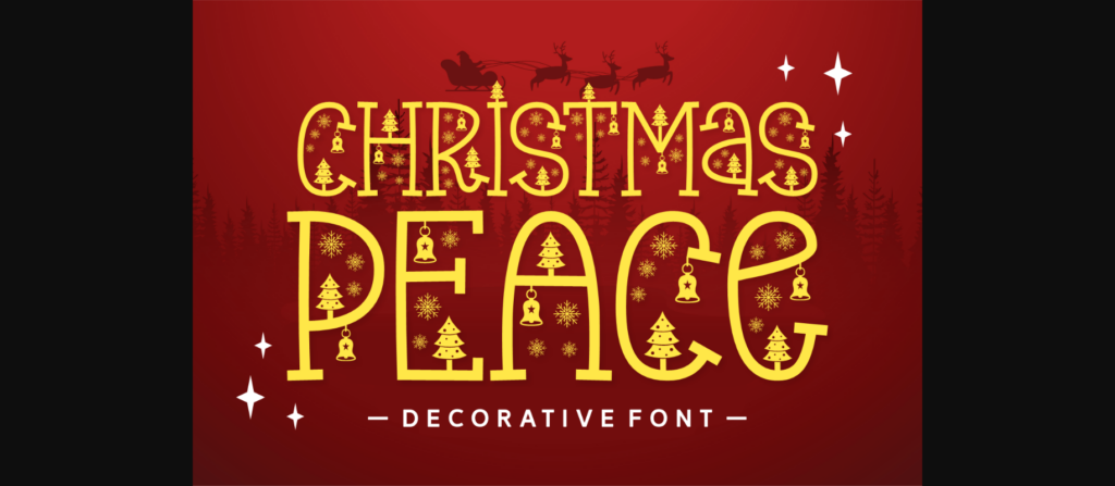 Christmas Peace Font Poster 3