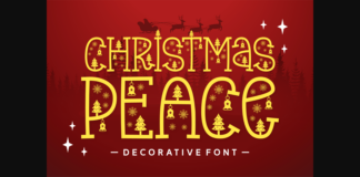 Christmas Peace Font Poster 1
