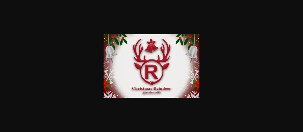 Christmas Reindeer Font Poster 3