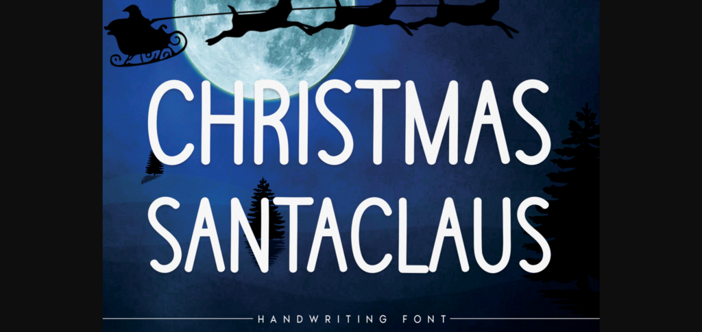 Christmas Santa Claus Font Poster 3