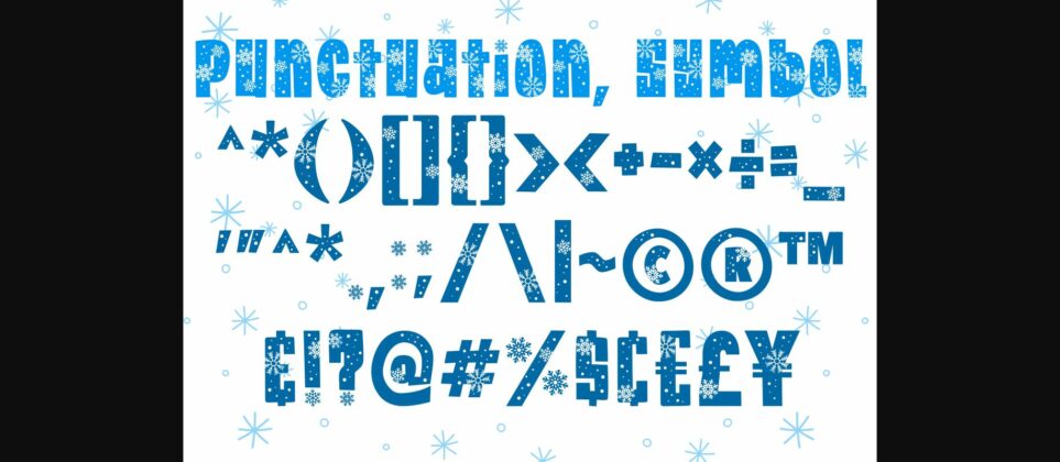 Christmas Snow Font Poster 8