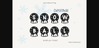 Christmas Snowball Font Poster 1