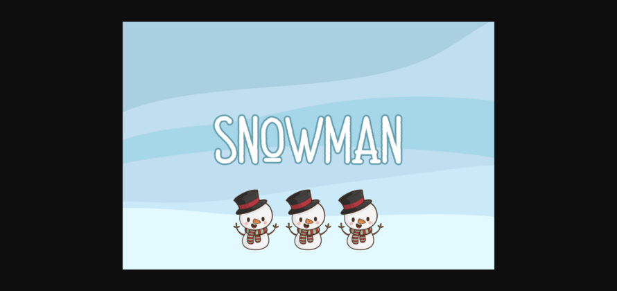 Christmas Snowball Font Poster 2