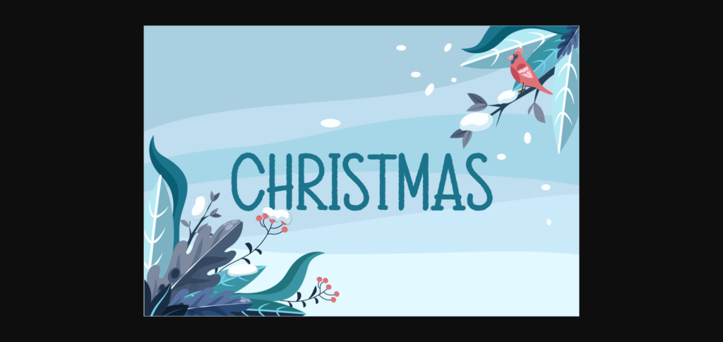 Christmas Snowball Font Poster 5