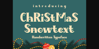 Christmas Snowtext Font Poster 1