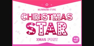 Christmas Star Font Poster 1