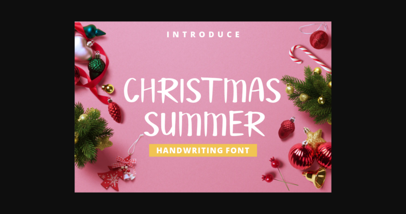 Christmas Summer Font Poster 1