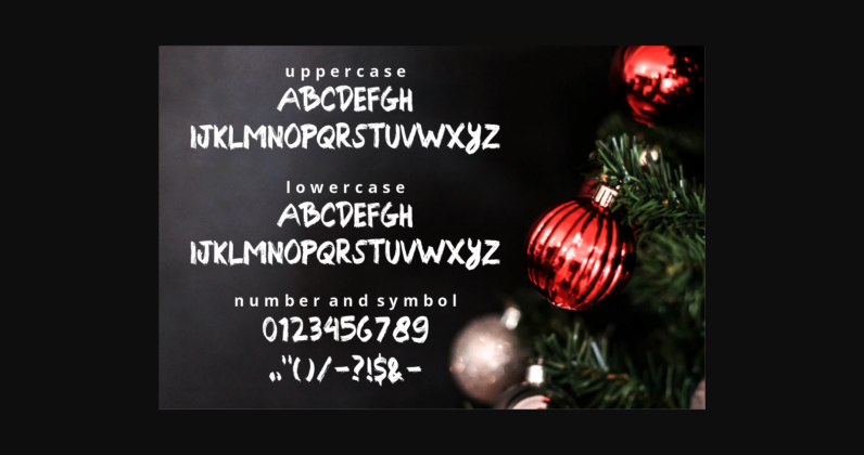 Christmas Summer Font Poster 5