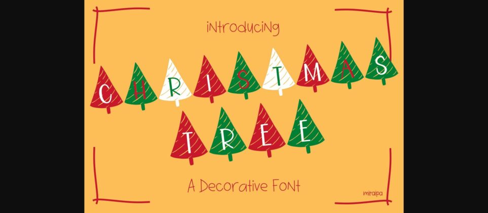 Christmas Tree Font Poster 3