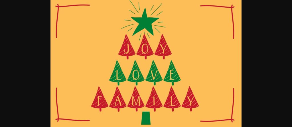 Christmas Tree Font Poster 4