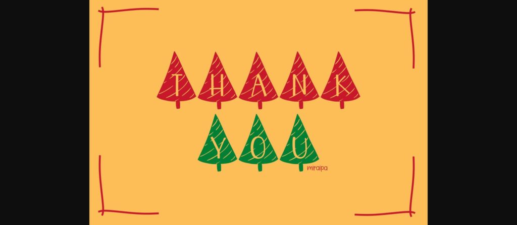 Christmas Tree Font Poster 8