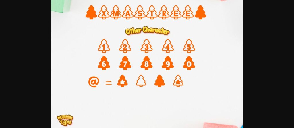 Christmas Tree Font Poster 10