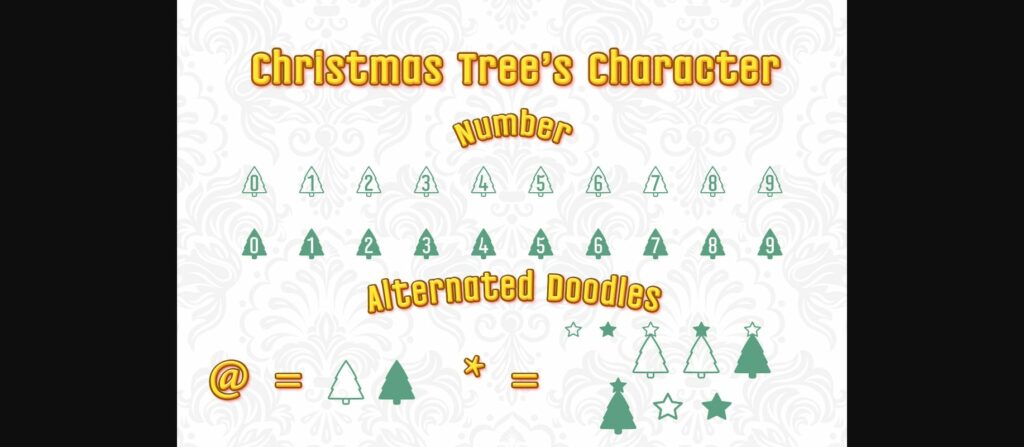 Christmas Tree Font Poster 5