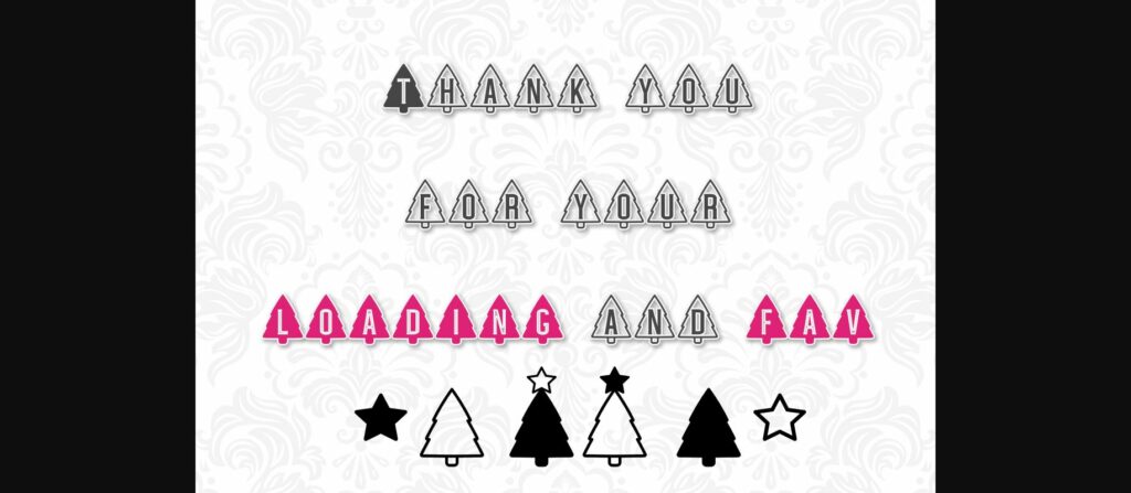 Christmas Tree Font Poster 6