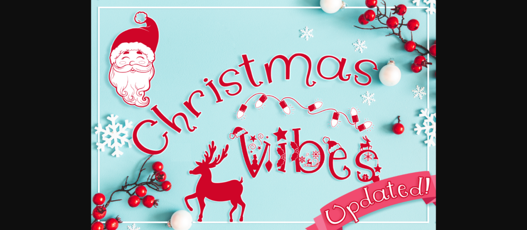 Christmas Vibes Font Poster 1