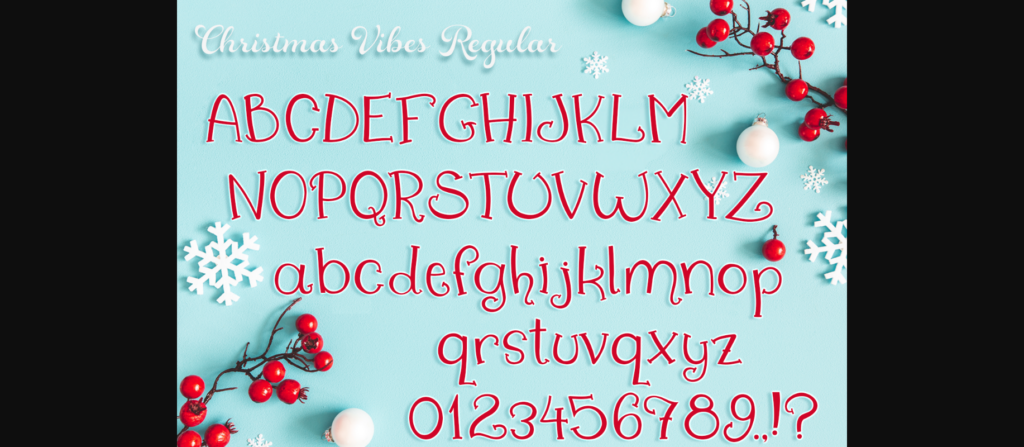 Christmas Vibes Font Poster 2