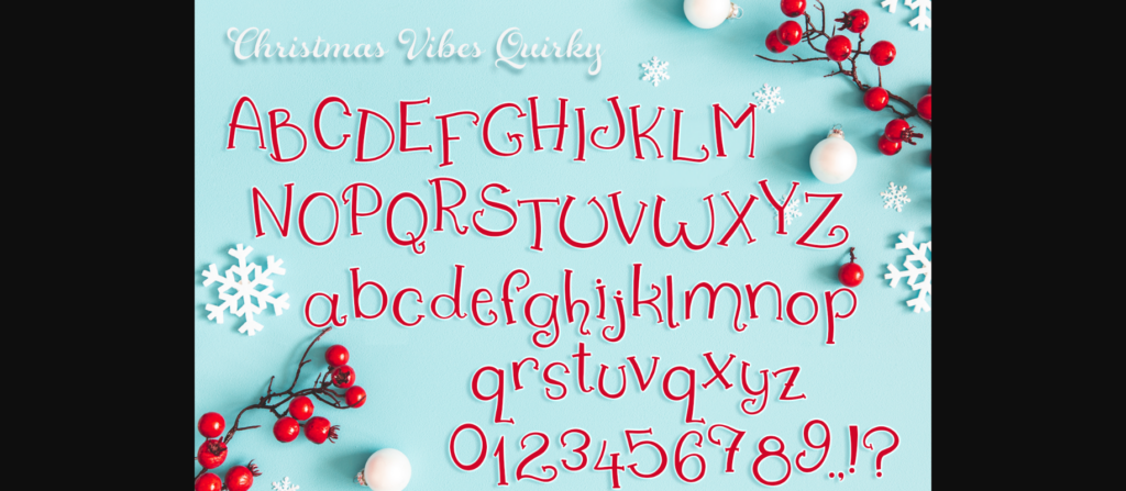 Christmas Vibes Font Poster 5