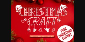 Christmas Craft Font Poster 1