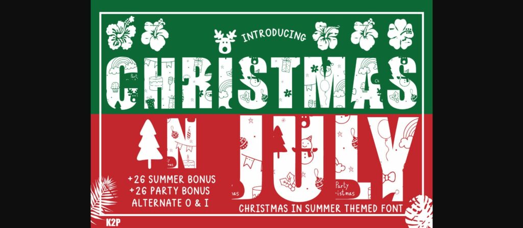 Christmas in July! Font Poster 1
