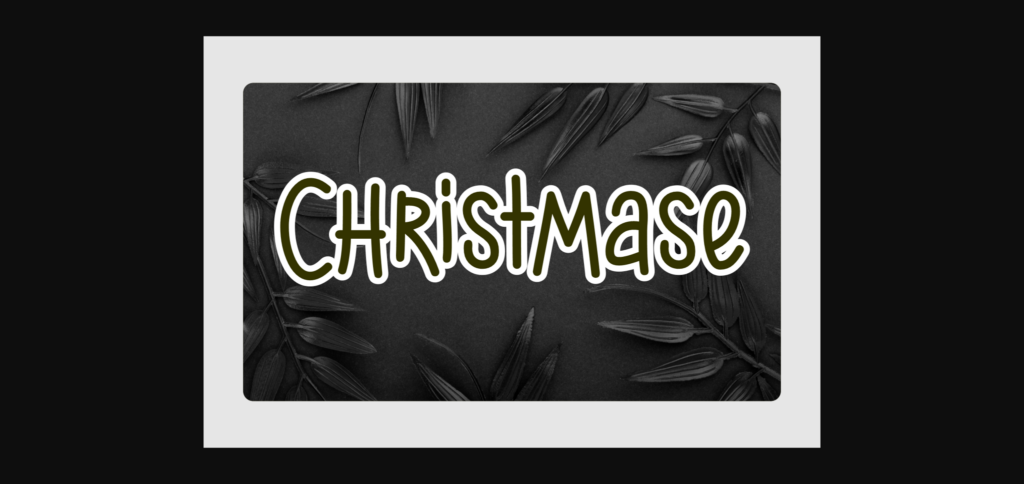 Christmase Font Poster 3