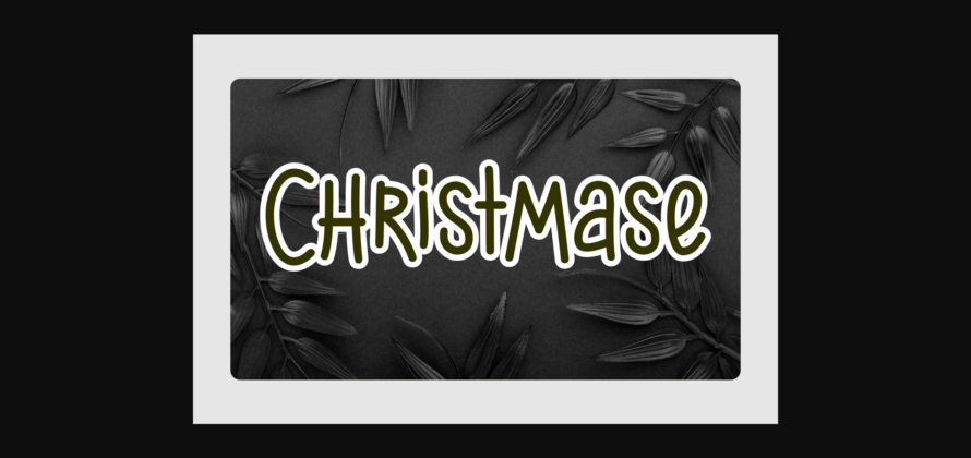 Christmase Font Poster 3