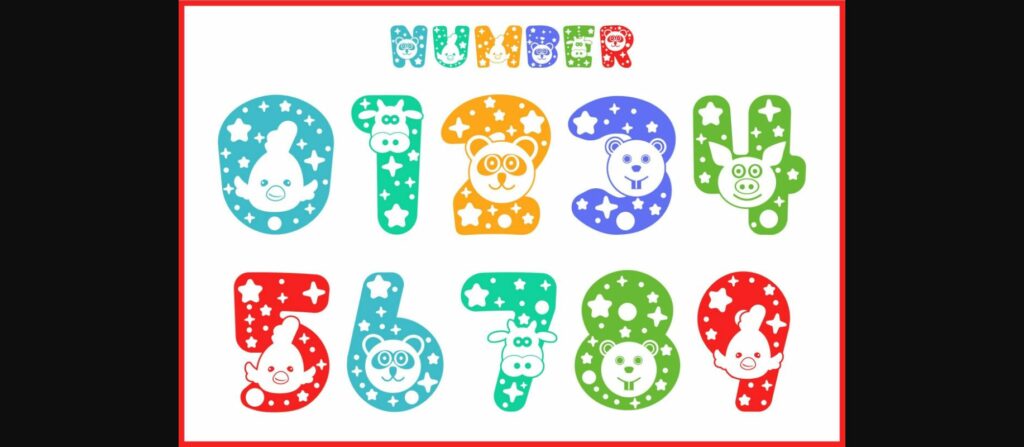 Chubby Animal Font Poster 5