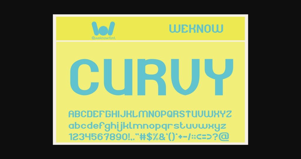 Chubby Font Poster 4