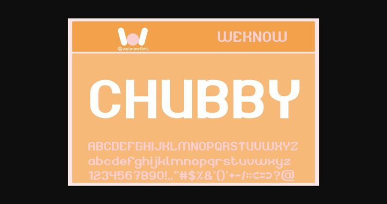 Chubby Font Poster 3