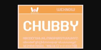 Chubby Font Poster 1