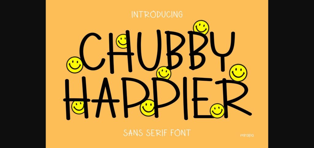 Chubby Happier Font Poster 3