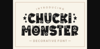 Chucky Monster Font Poster 1