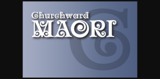 Churchward Maori Font Poster 1