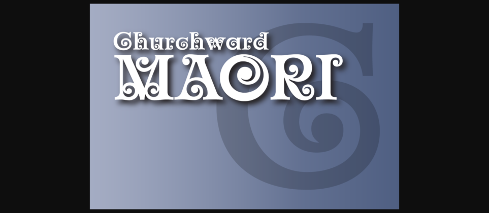 Churchward Maori Font Poster 1