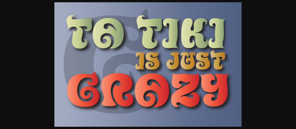 Churchward Ta Tiki Font Poster 4