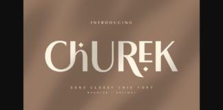 Churek Font Poster 1