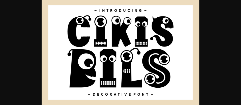 Cikis Bils Font Poster 3